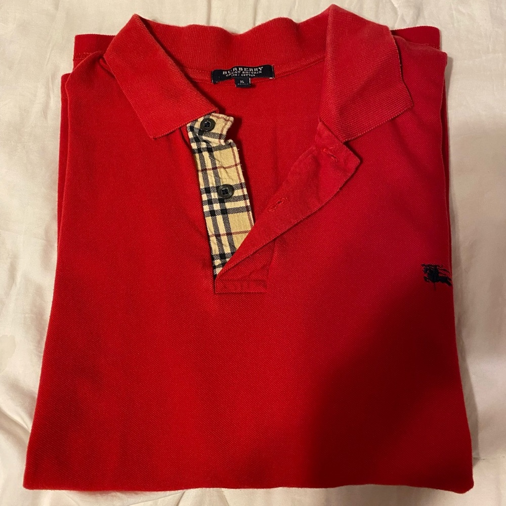 Men’s Burberry polo XL